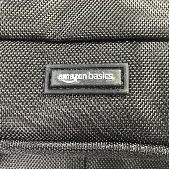 New Amazon Basics Dopp Kit Bag Zip Zippered Travel Pouch Bag Black Pockets - Picture 12 of 12